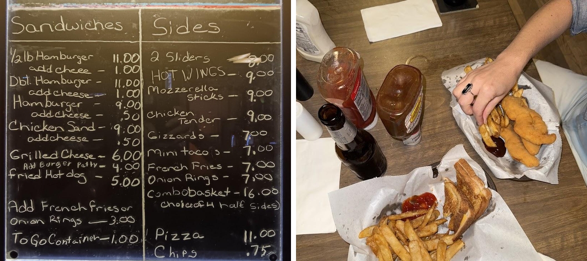 Julesburg Tavern Menu